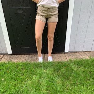 Tan canvas shorts
